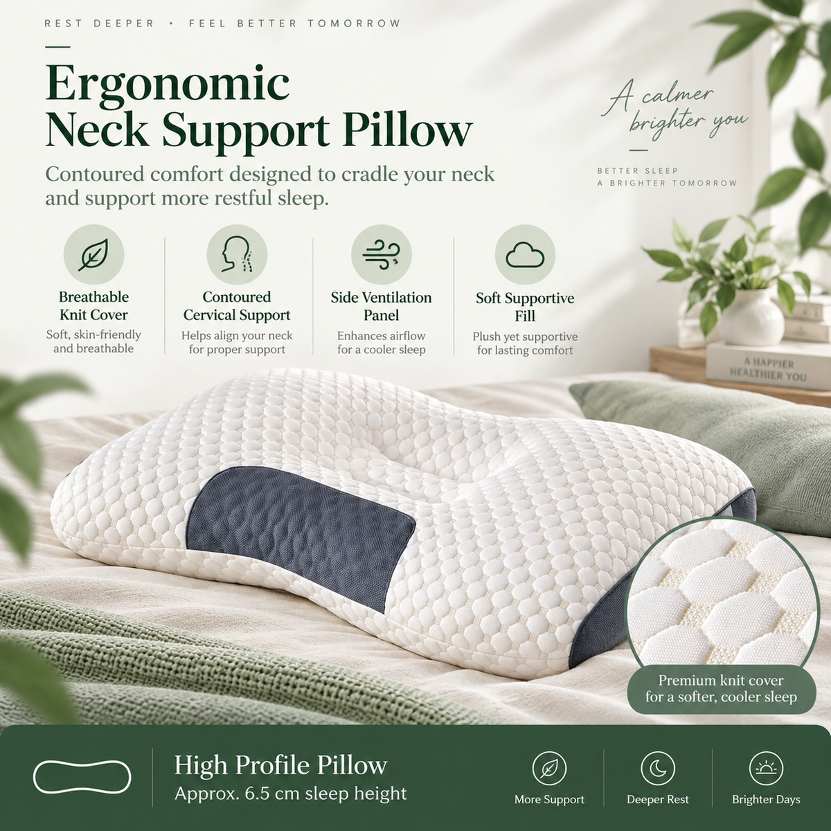 Orthopedic Cervical Support Pillow