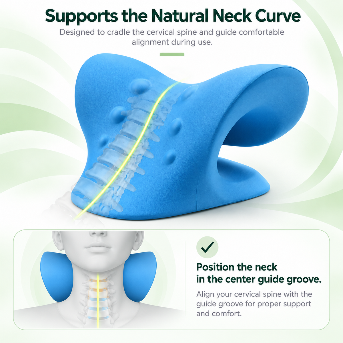 C-Neck Traction & Massage Pillow